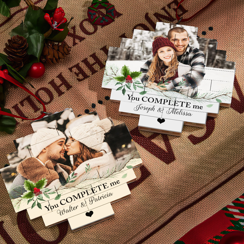 You Complete Me - Personalized Custom Puzzle Ornament