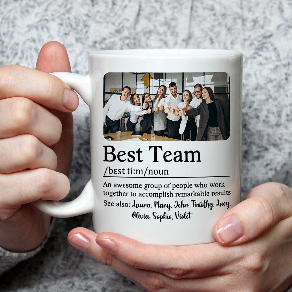 Custom Photo Best Team - Personalized Custom Coffee Mug