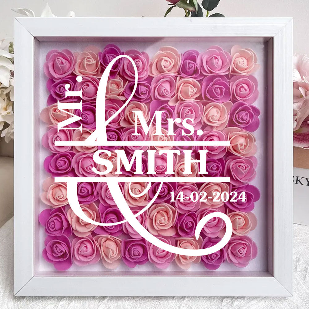 God Knew My Heart Needed You - Personalized Custom Flower Shadow Box