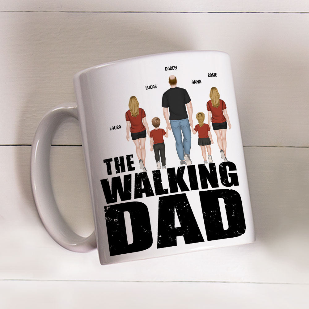 The Walking Dad - Personalized Custom Coffee Mug