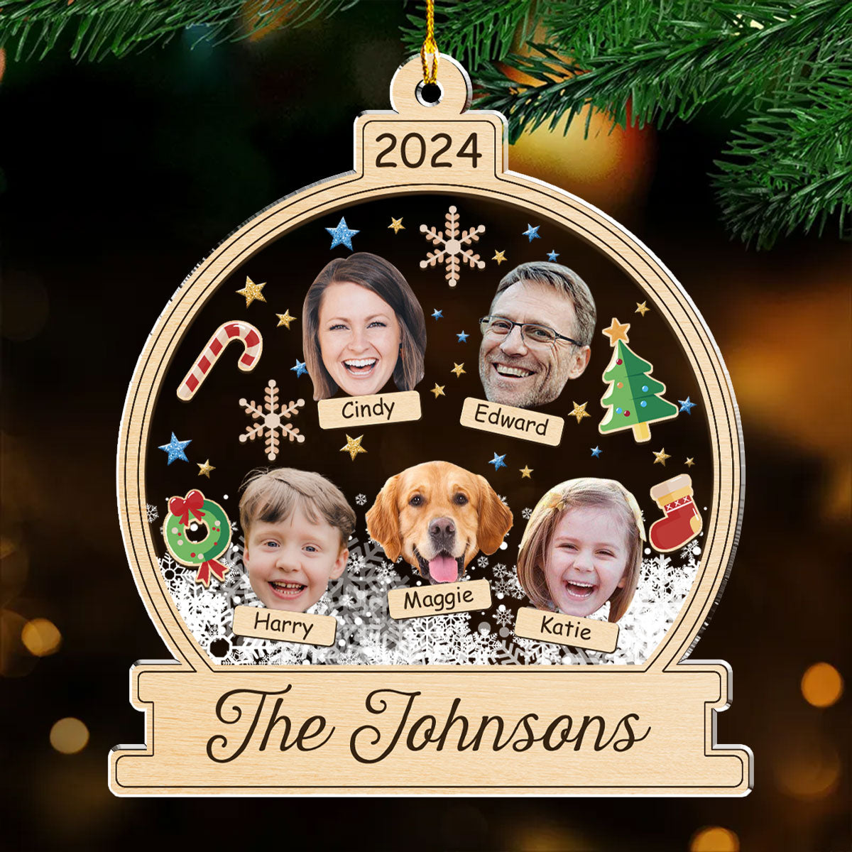 Heartfelt Family - Personalized Custom Acrylic Ornament