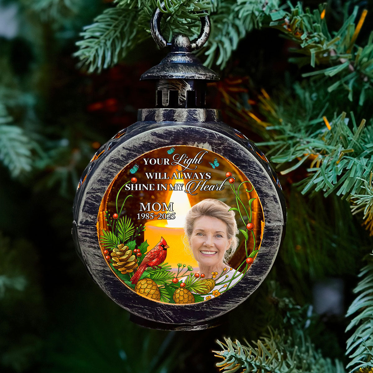 You Light My Heart - Personalized Custom Christmas Lantern