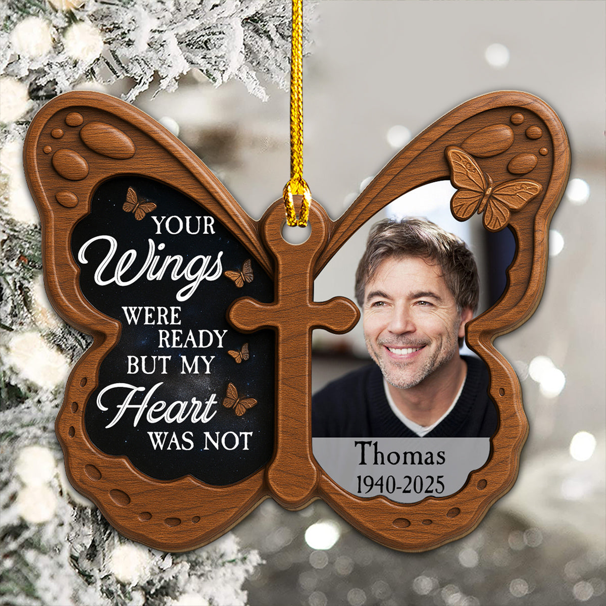You Are Ready But I Am Not - Personalized Custom Wood Ornament
