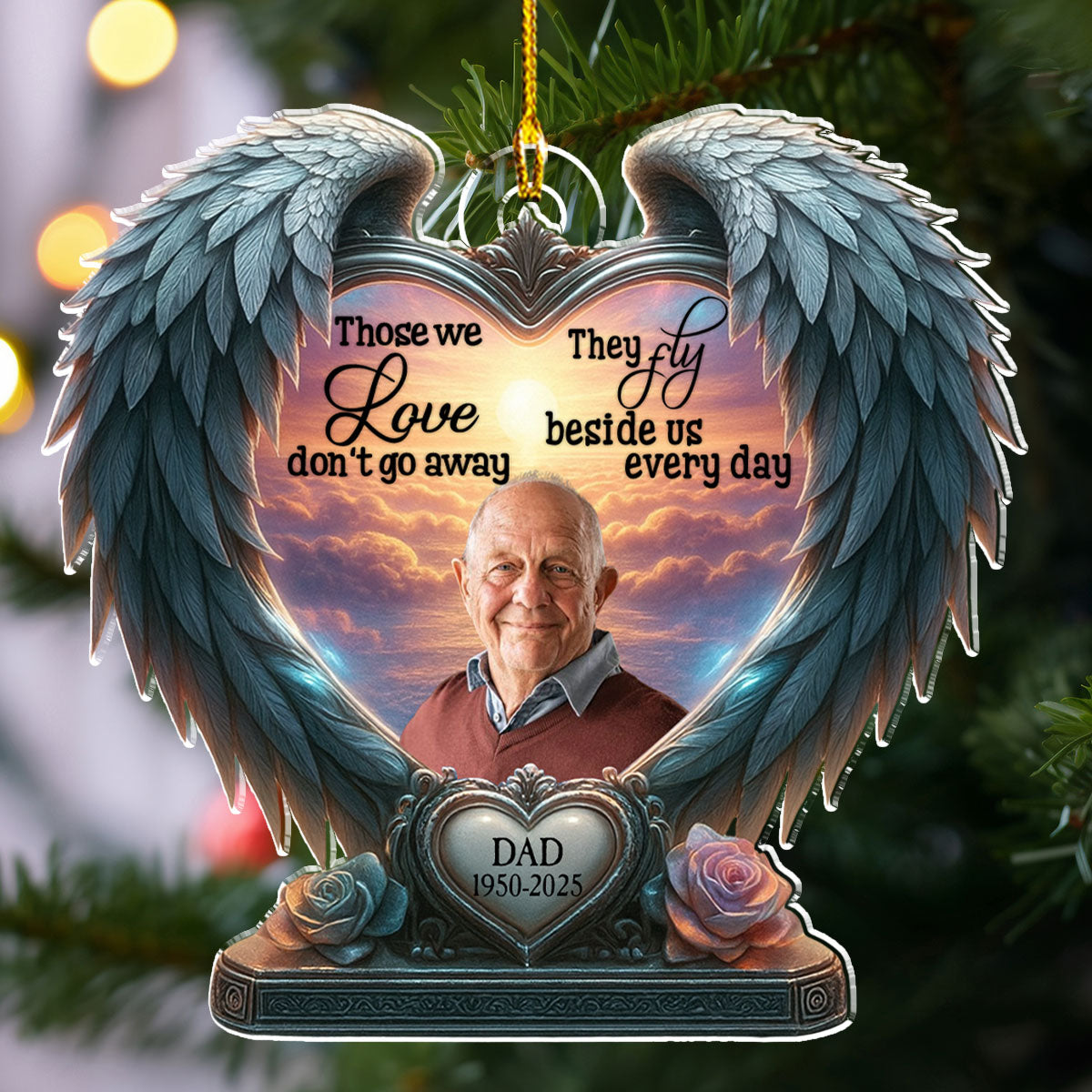 Beside Us Everyday - Personalized Custom Acrylic Ornament