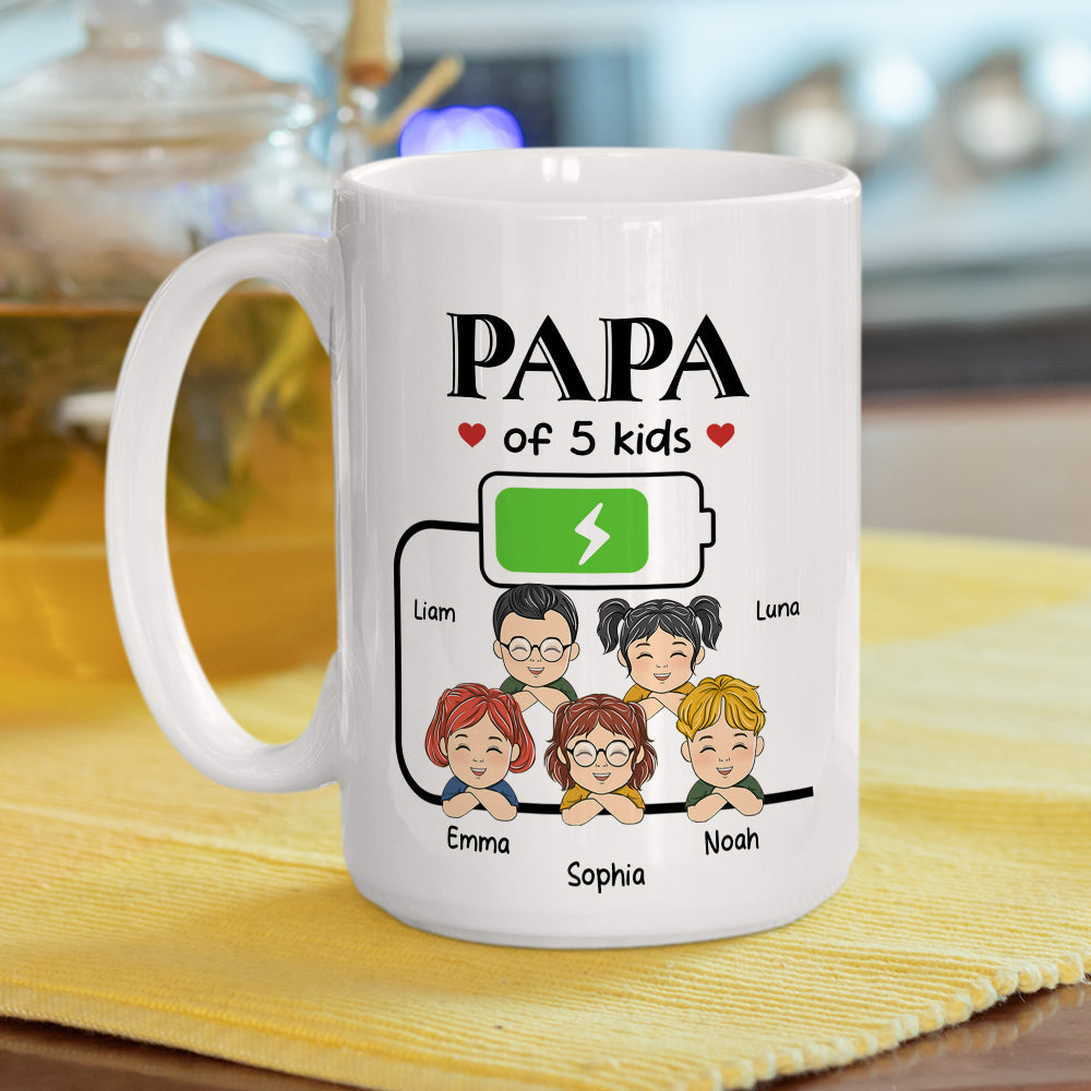 Daddy Of Kid - Personalized Custom Coffee Mug