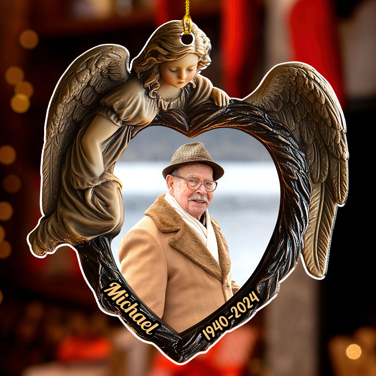 My Angel Is In Heaven - Personalized Custom Acrylic Ornament