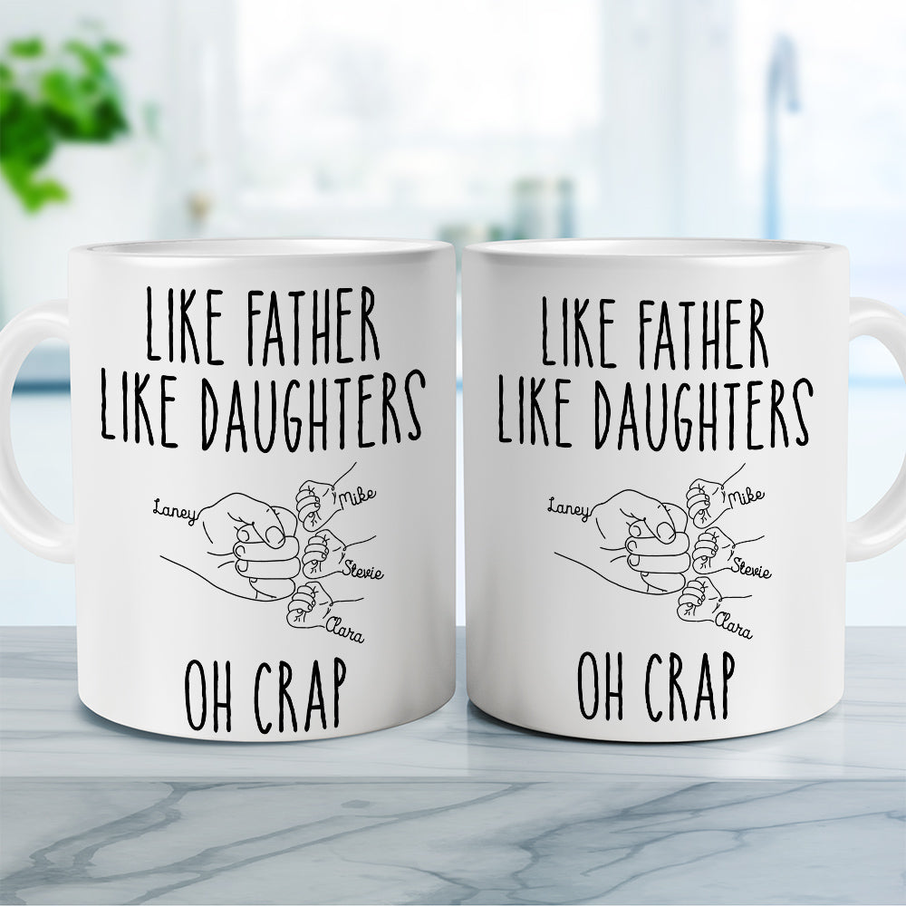 Like Father Like Daughter - Personalized Custom Coffee Mug