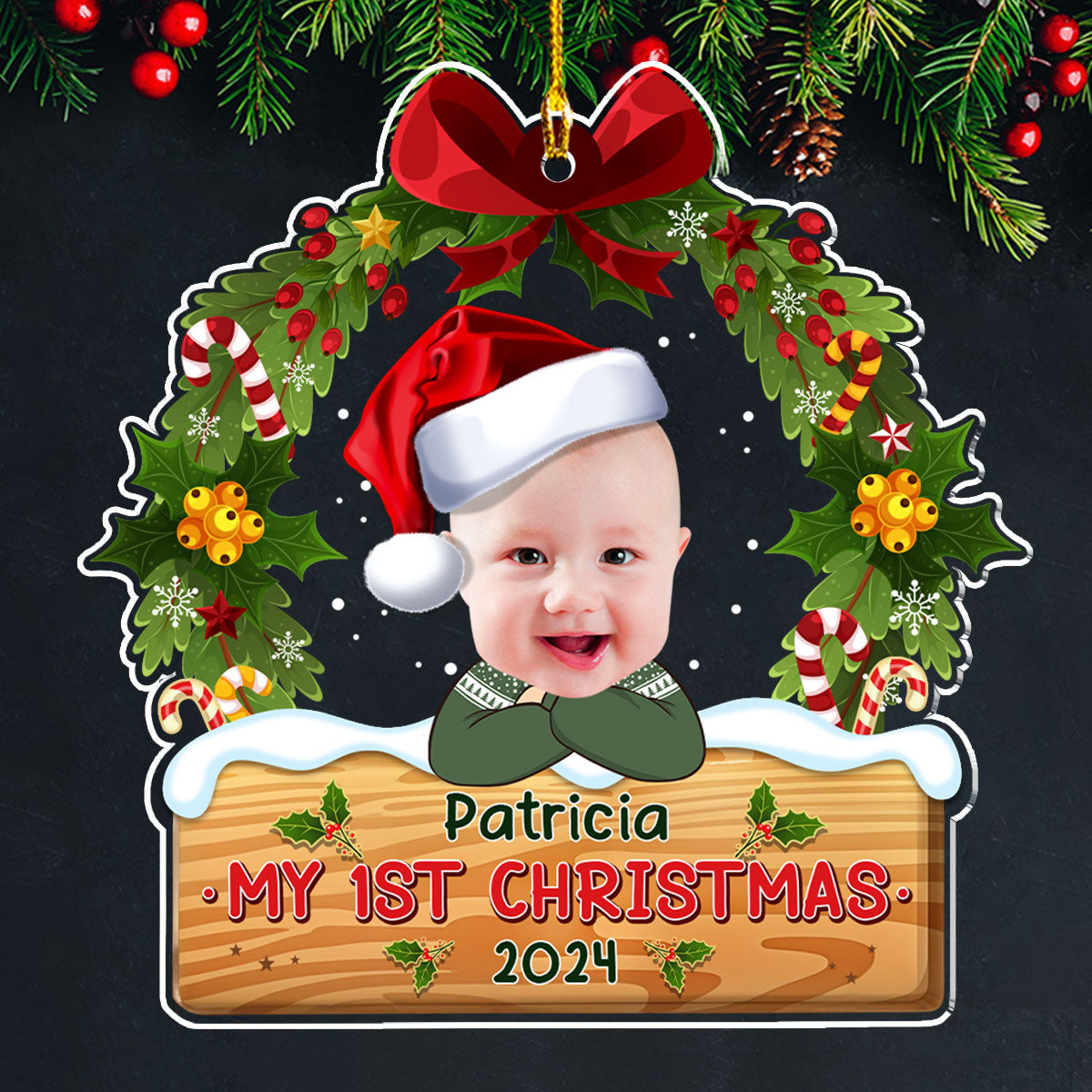 My 1st Christmas - Personalized Custom Acrylic Ornament