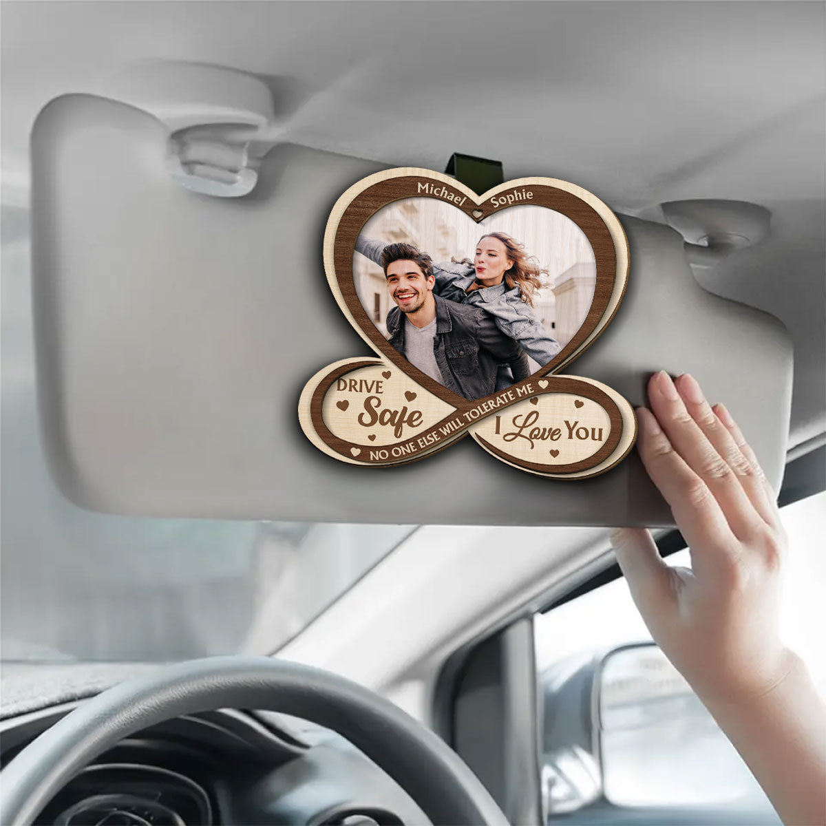 Drive Safe No One Else Will Tolerate Me - Personalized Custom Car Visor Clip