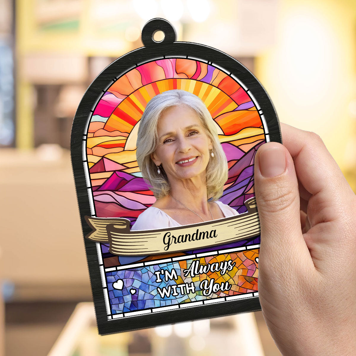 Custom Photo I Will Always Remember You - Personalized Custom Suncatcher