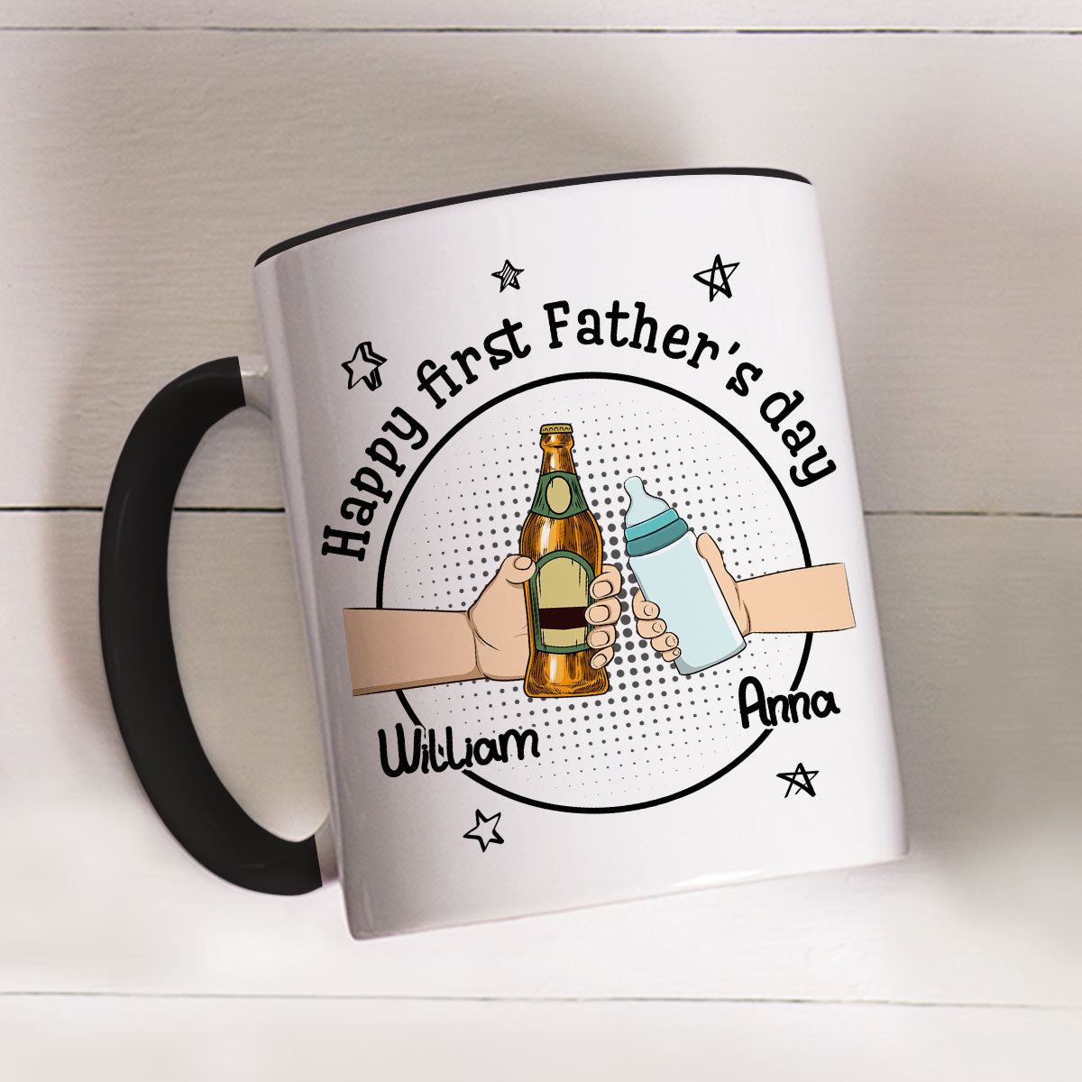 Wiping My Bum - Personalized Custom Accent Mug