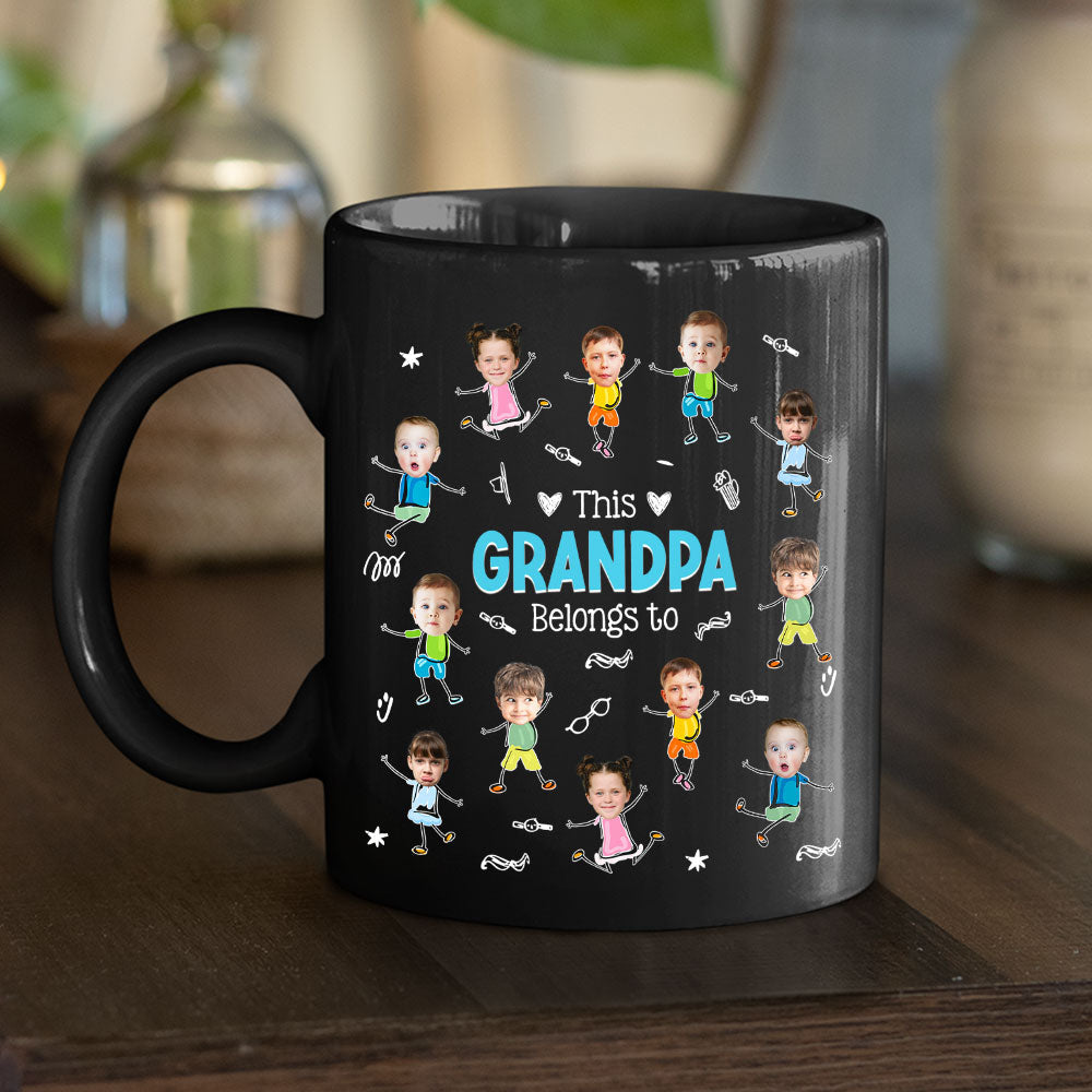 Grandpa This Belongs - Personalized Custom Coffee Mug