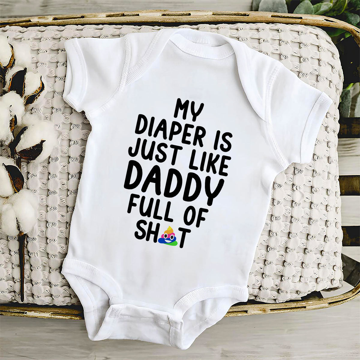 Full Of Sh!t - Personalized Custom Baby Onesie