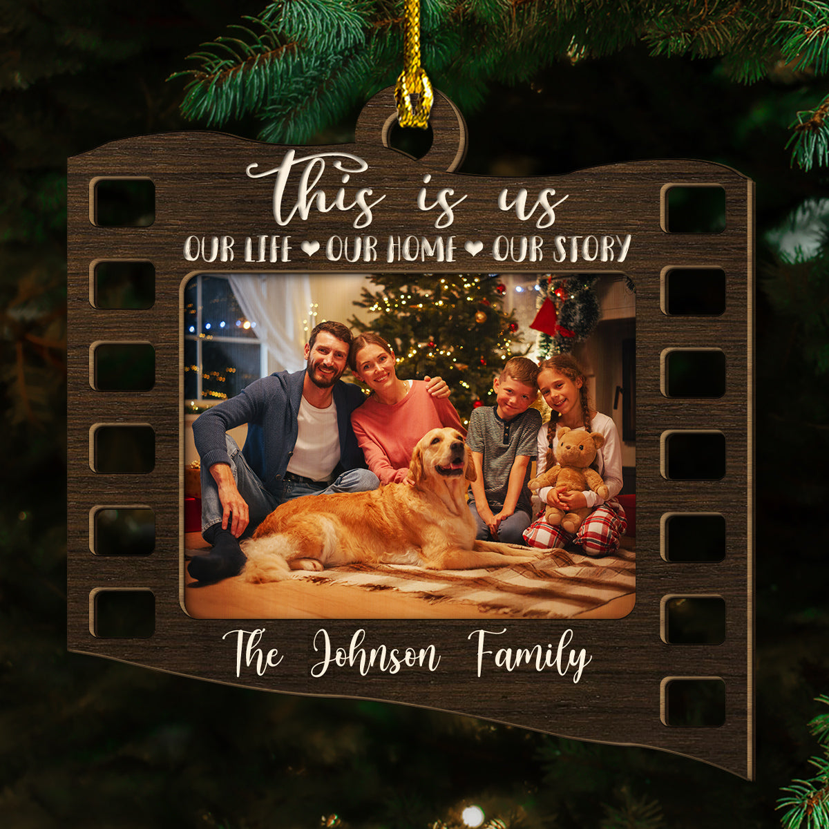 Merry Kissmas 2025 - Personalized Custom 2-layered Wood Ornament