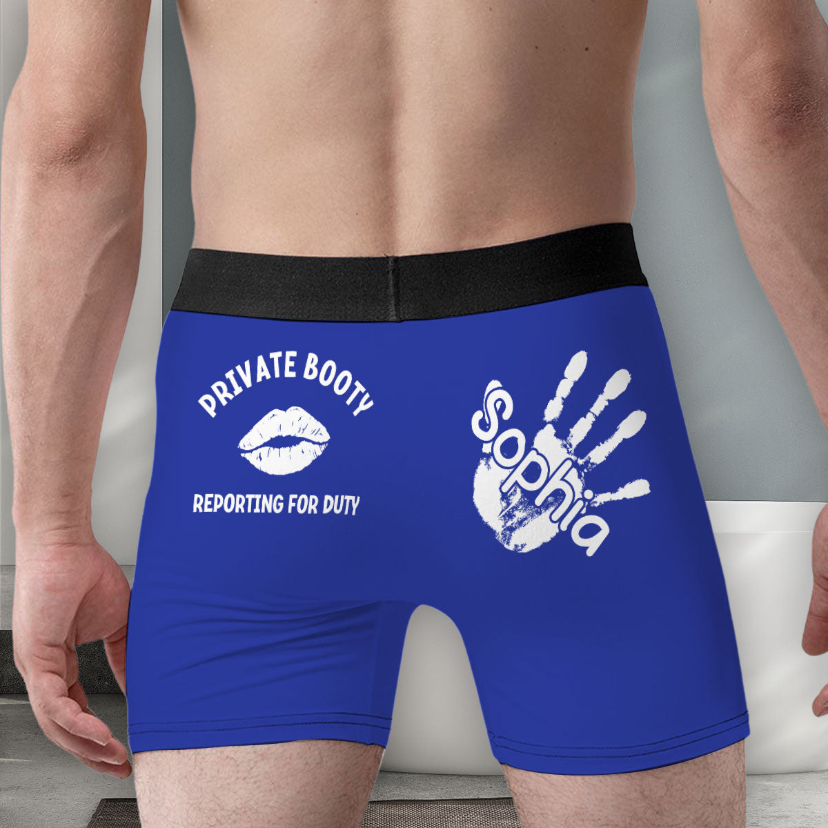 Tactical Curves Standing By  - Personalized Photo Men's Boxer Briefs