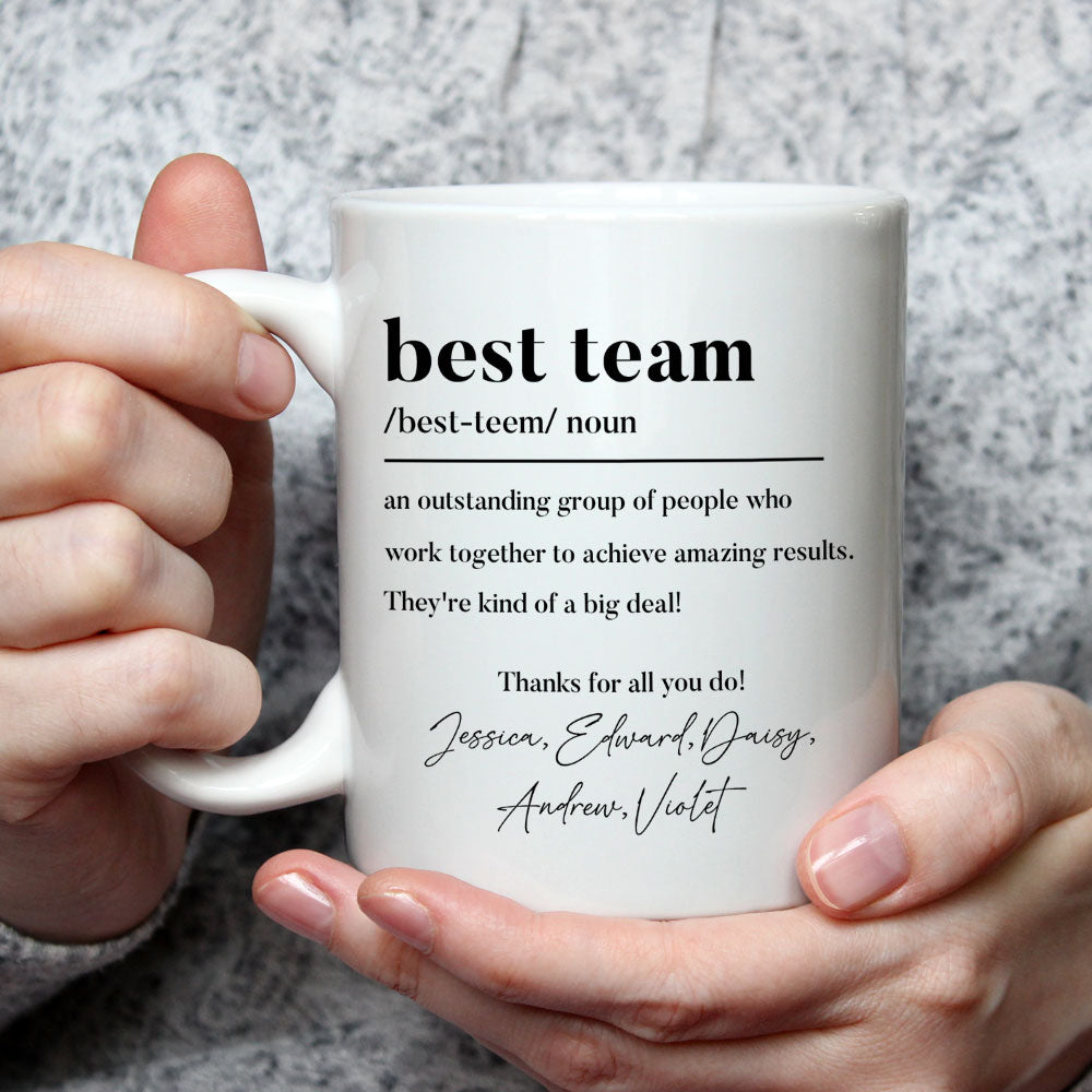 Thanks For All You Do My Team - Personalized Custom Coffee Mug