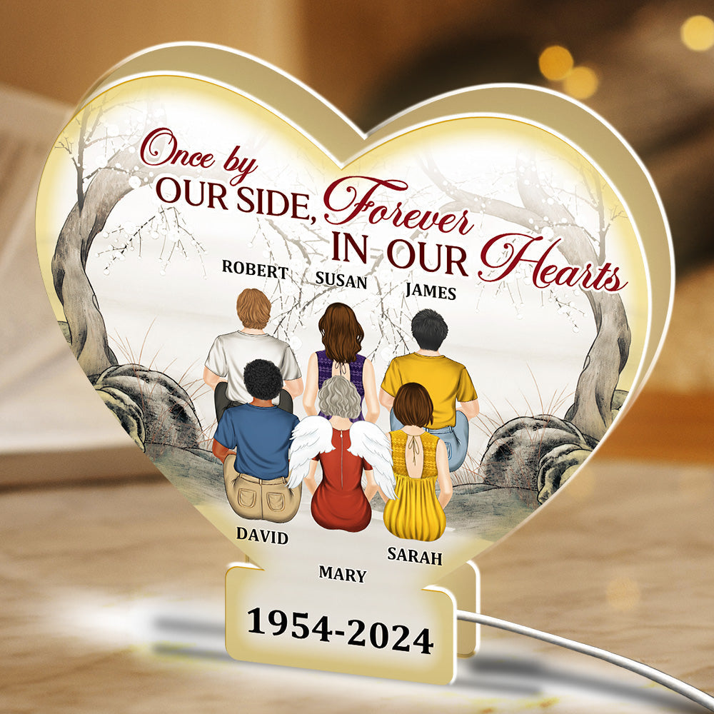 Once By Our Side - Personalized Custom Light Box