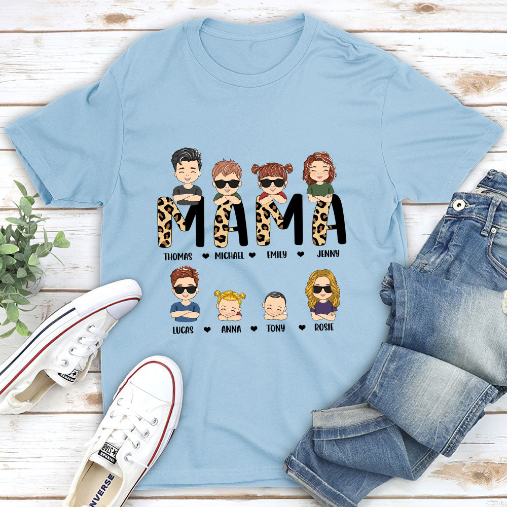 Leopard Momma Title - Personalized Custom Unisex T-shirt