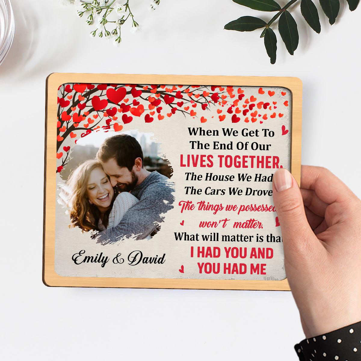 When We Get - Personalized Wooden Plaque