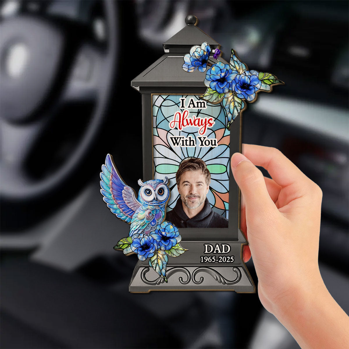 You Beside Us Every Day - Personalized Custom Car Visor Clip