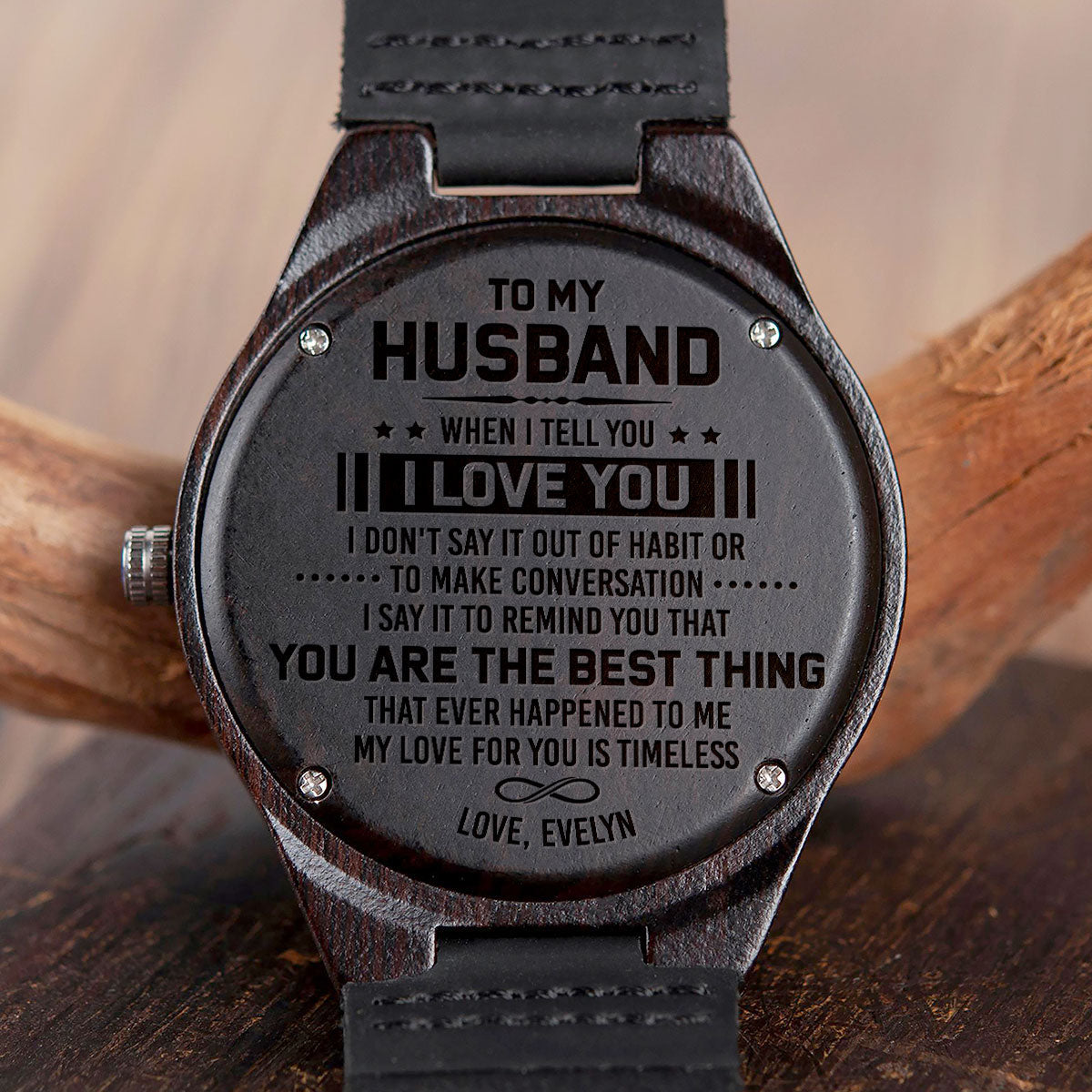 You Are The Best Thing - Personalized Custom Wood Watch