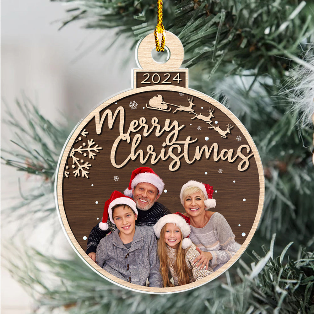 Holiday Heart - Personalized Custom Acrylic Ornament