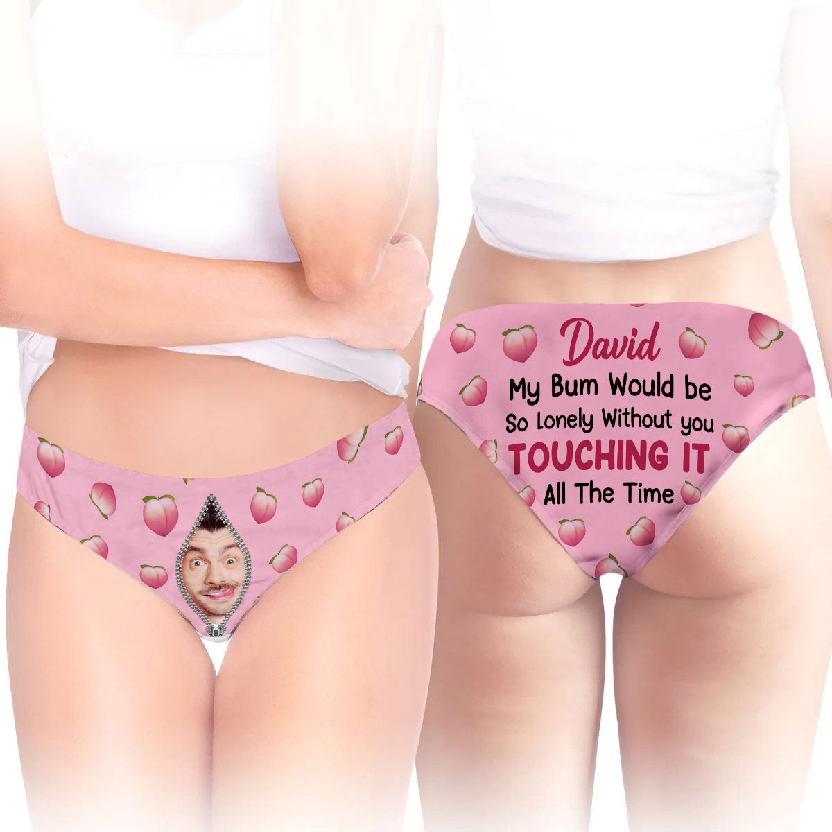 Touching It All The Time - Personalized Women Briefs