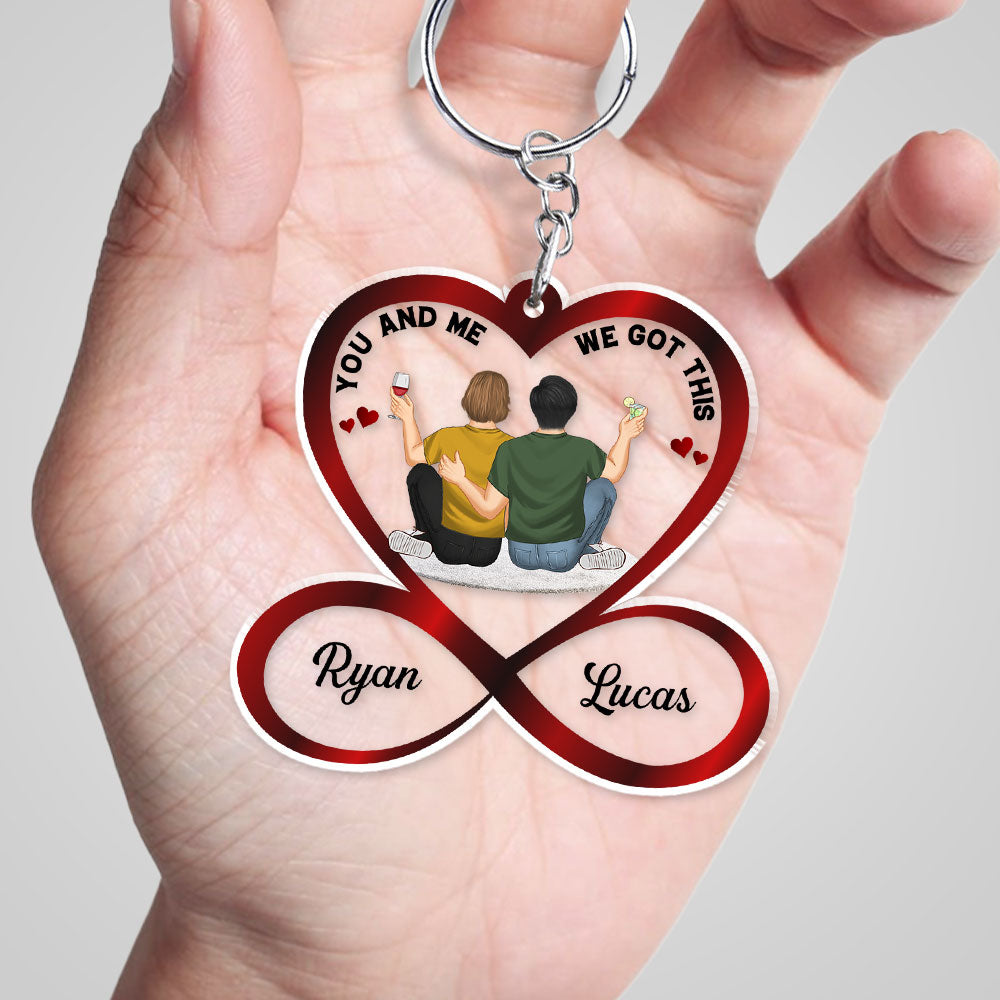 You And Me We Got This - Personalized Custom Acrylic Keychain
