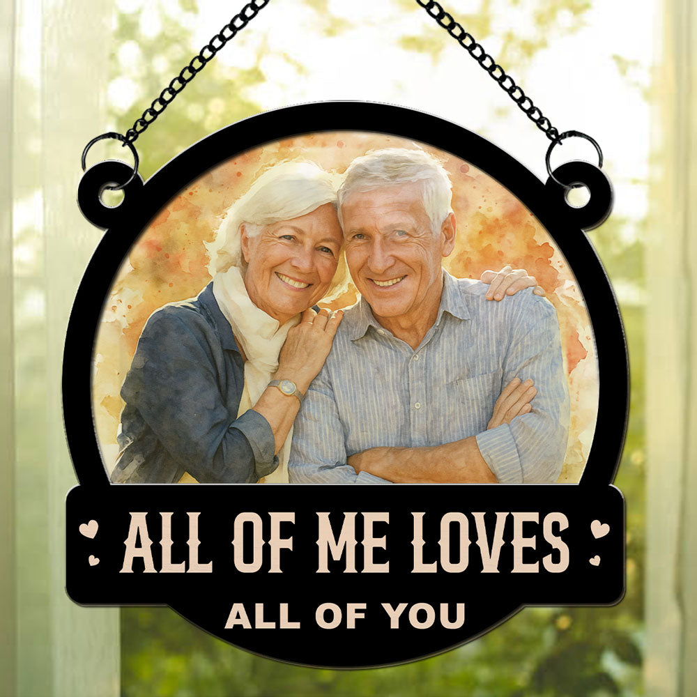 You And Me Water Color - Personalized Custom Suncatcher