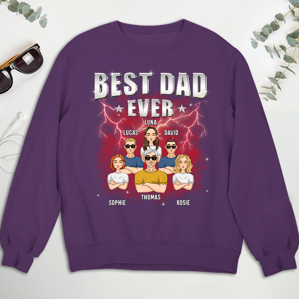 Best Dad Ever Version 2 - Personalized Custom Shirt