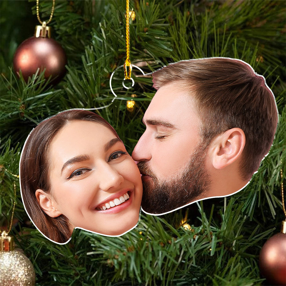 Funny Face Christmas - Personalized Custom Acrylic Ornament