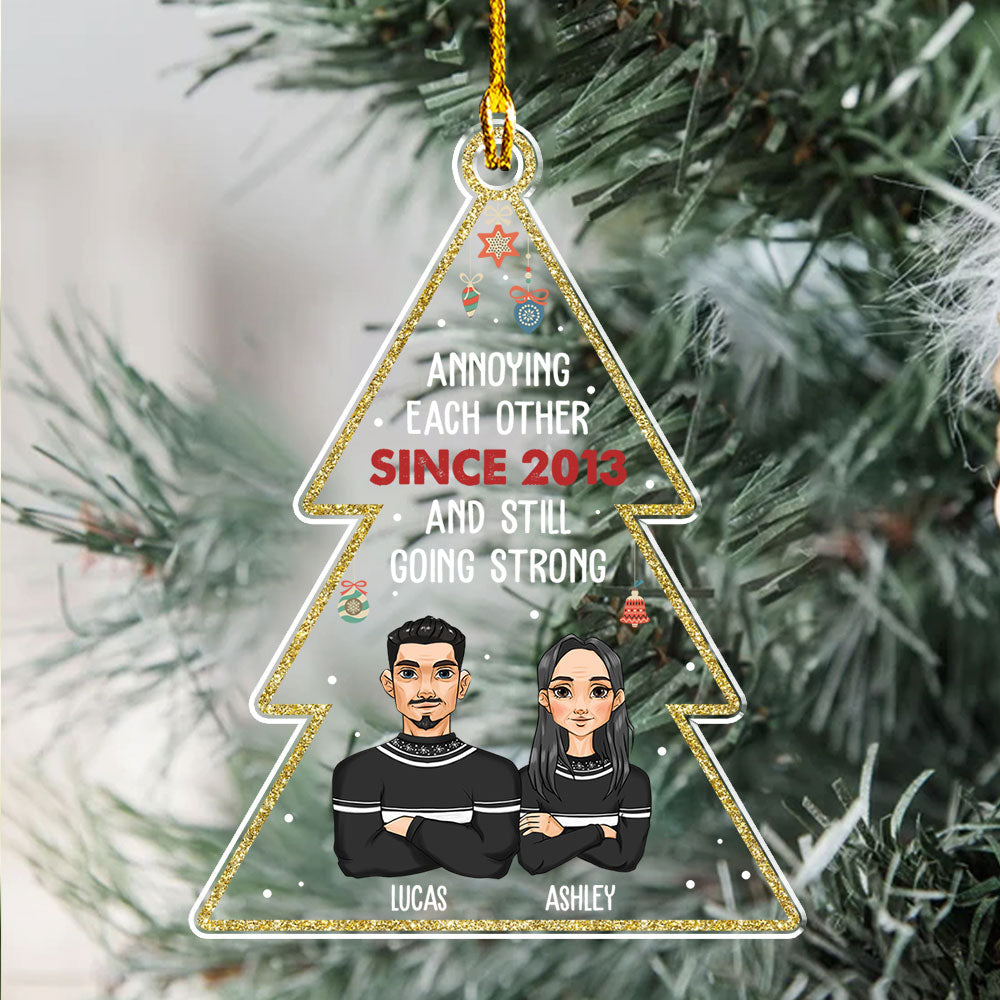 Annoying Each Other - Personalized Custom Acrylic Ornament
