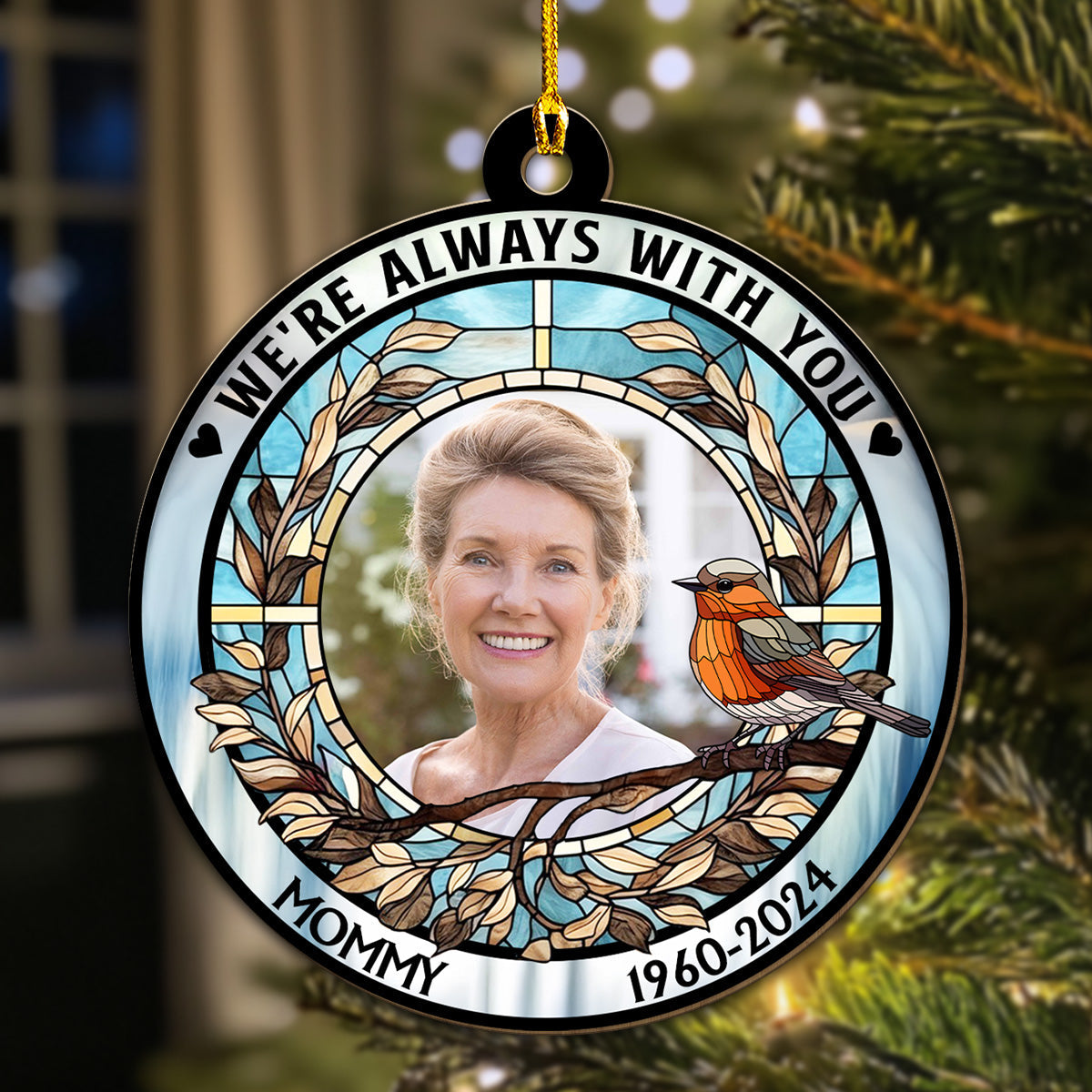 Forever In My Heart - Personalized Custom Wood Ornament