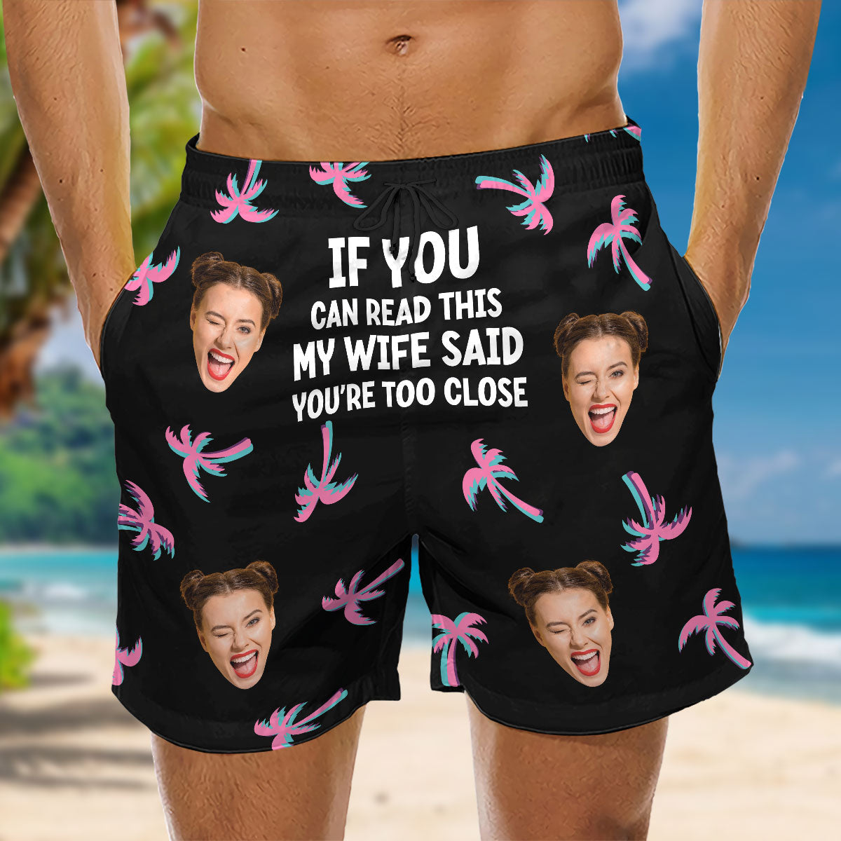 If You Can Read - Personalized Custom Beach Shorts