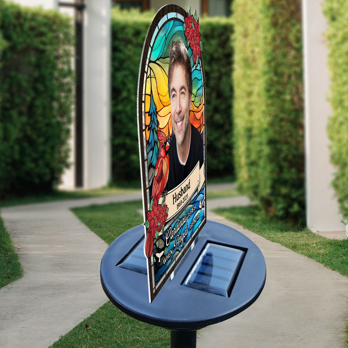 Cardinals Appear When Angels Are Near - Personalized Custom Solar Light