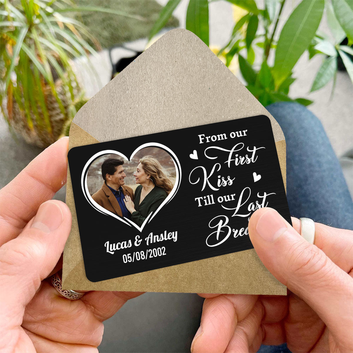 From Our First Kiss - Personalized Custom Wallet Card