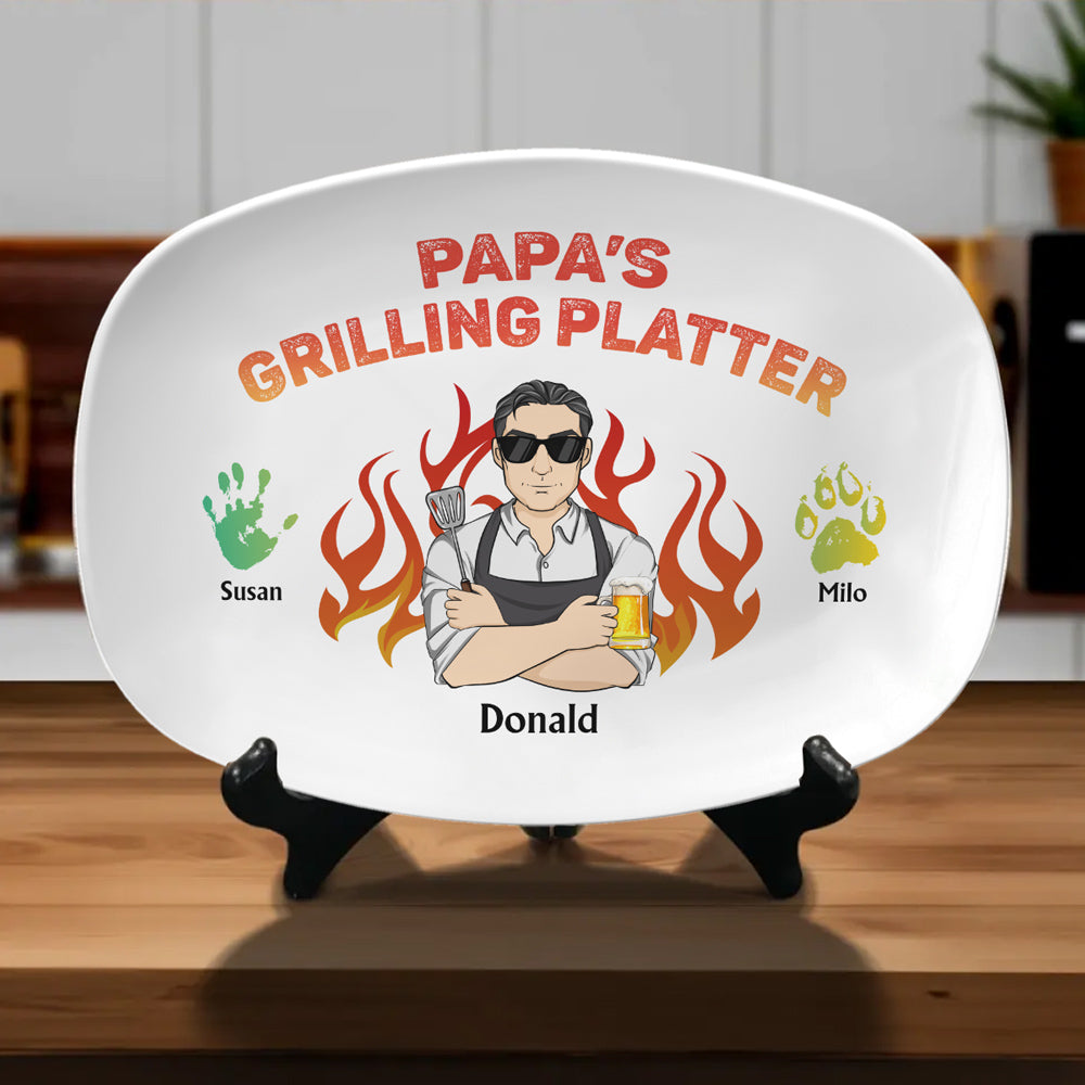 My Dad Is The Best Cook - Personalized Custom Platter