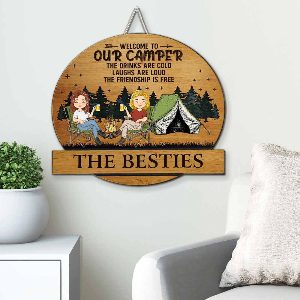 Camping Partners For Life - Personalized Custom Wood Sign