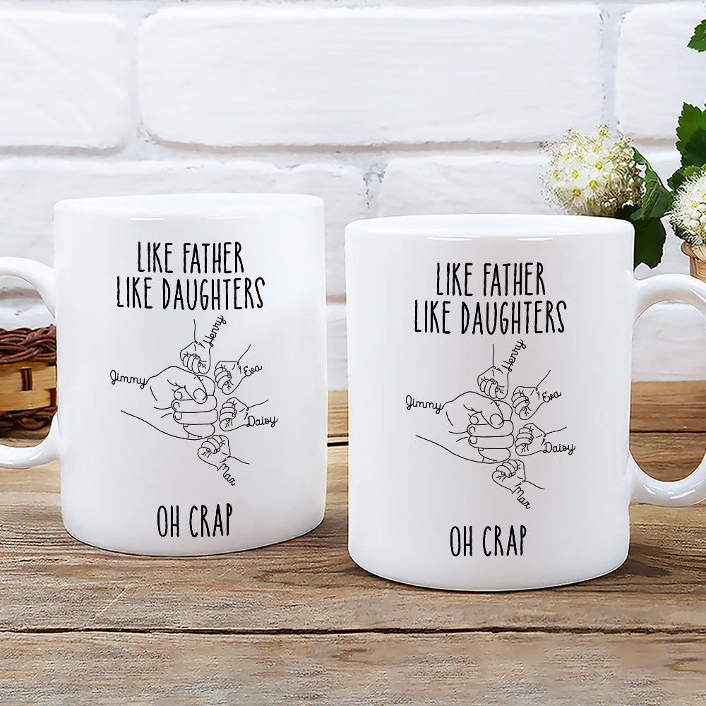 Like Father Like Daughter - Personalized Custom Coffee Mug