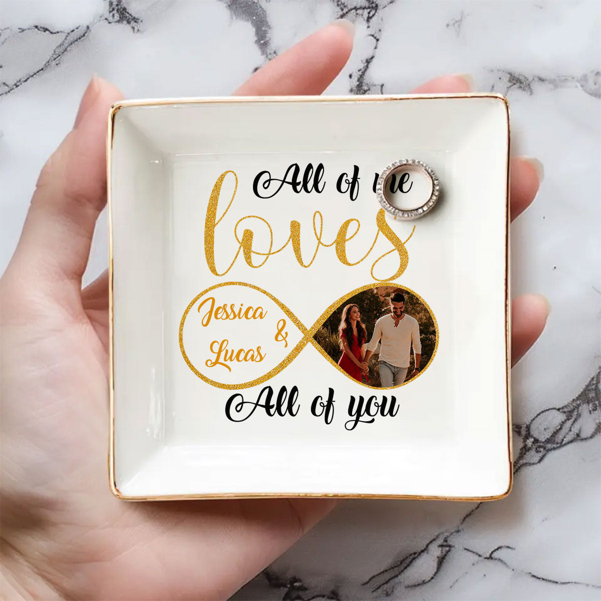 Love You Always - Personalized Custom Jewelry Dish