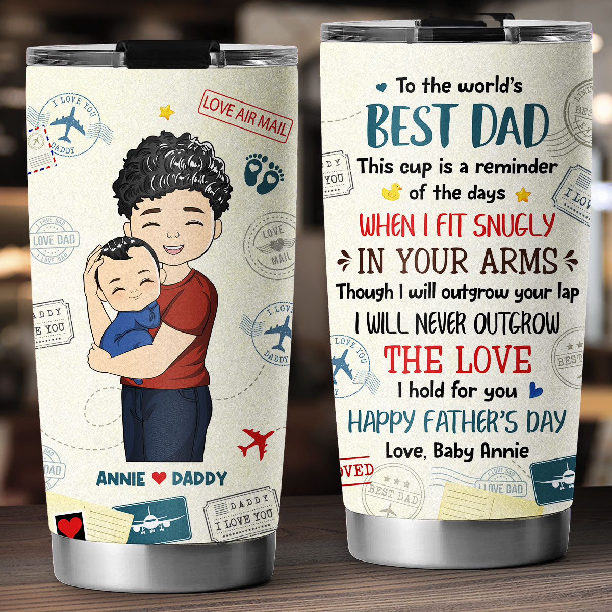 The Love I Hold For You - Personalized Custom Tumbler
