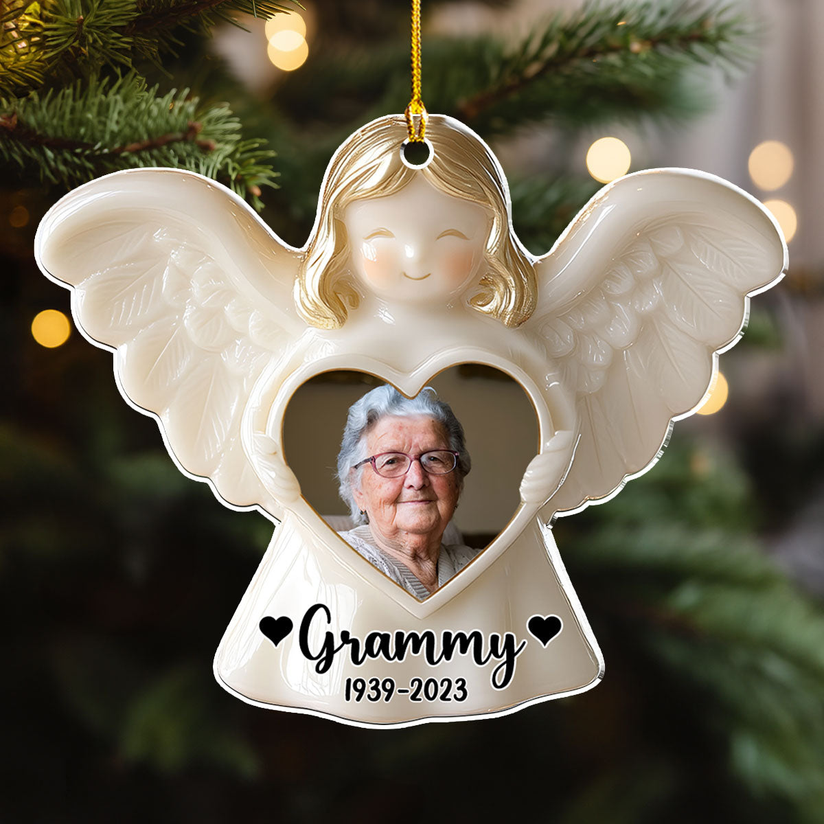 Angel Among Us - Personalized Custom Acrylic Ornament