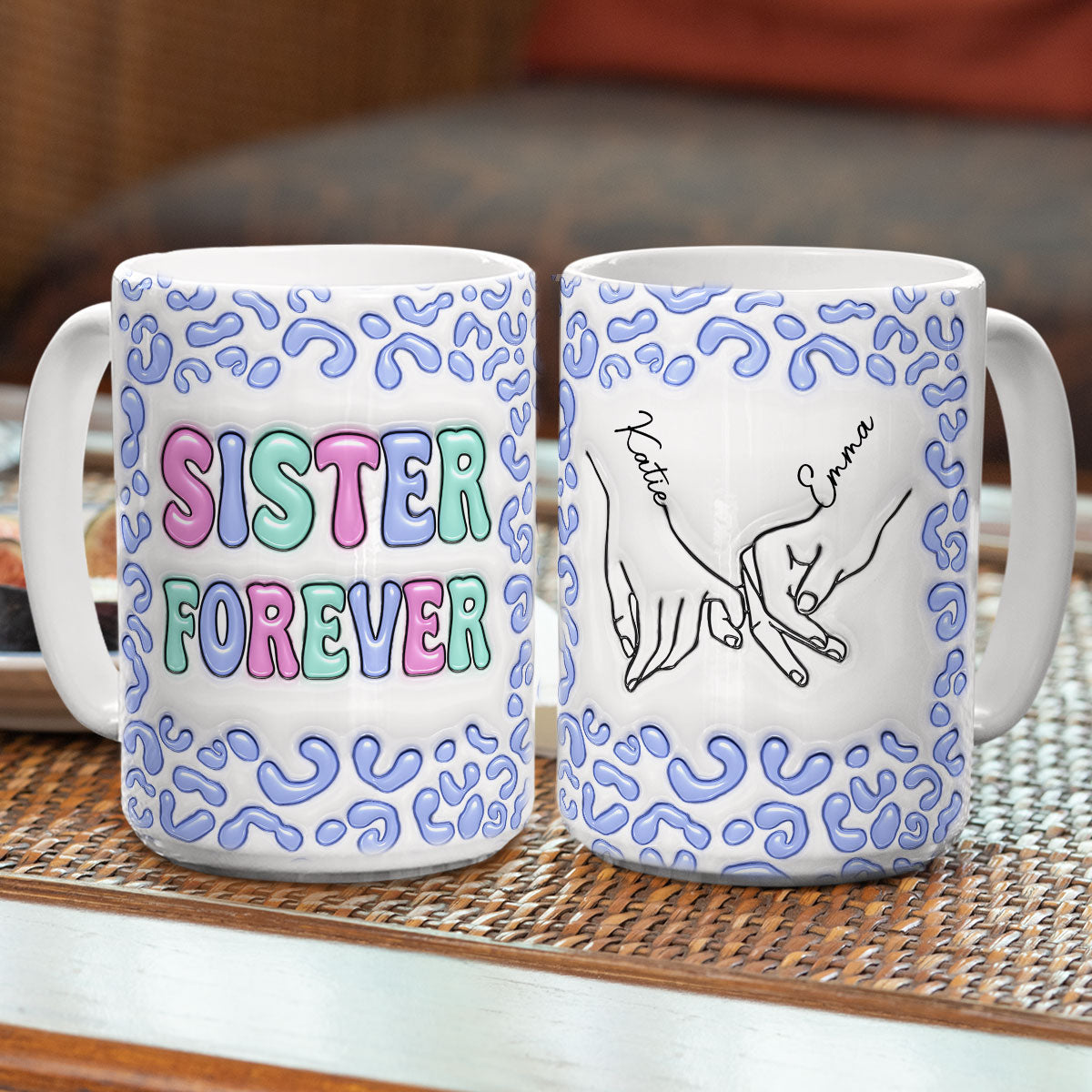 Bestie Forever - Personalized Custom 3D Inflated Effect Mug