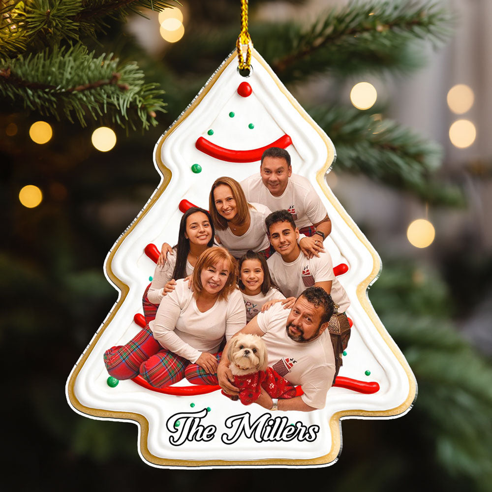 Christmas Tree Cake Photo - Personalized Custom Acrylic Ornament
