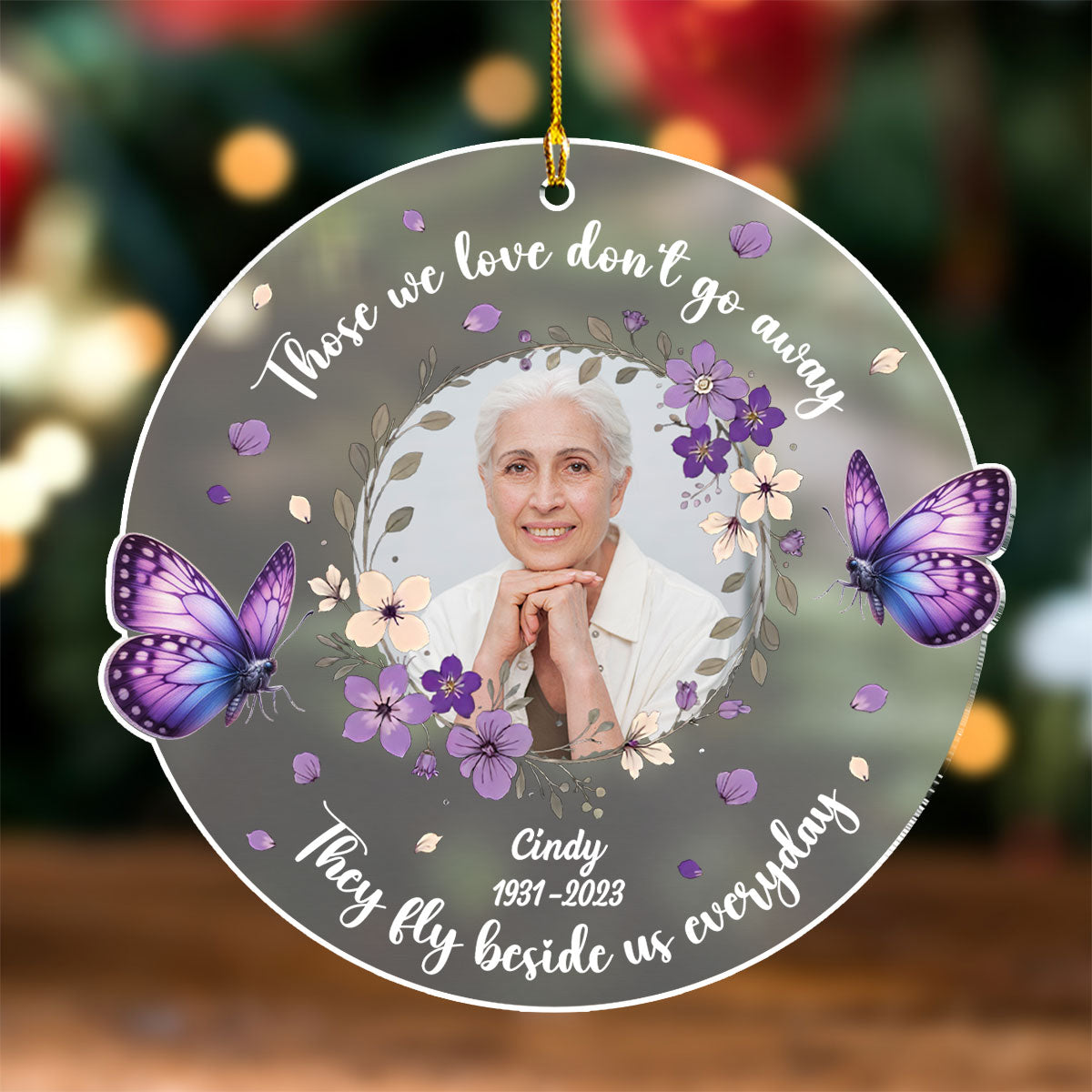 Always Beside You - Personalized Custom Frosted Acrylic Ornament