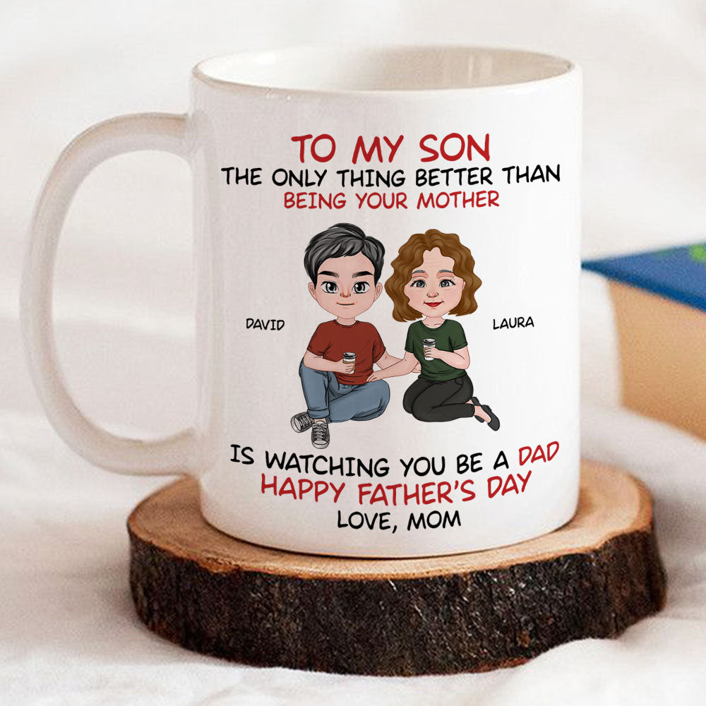 To My Son From Mom - Personalized Custom Coffee Mug