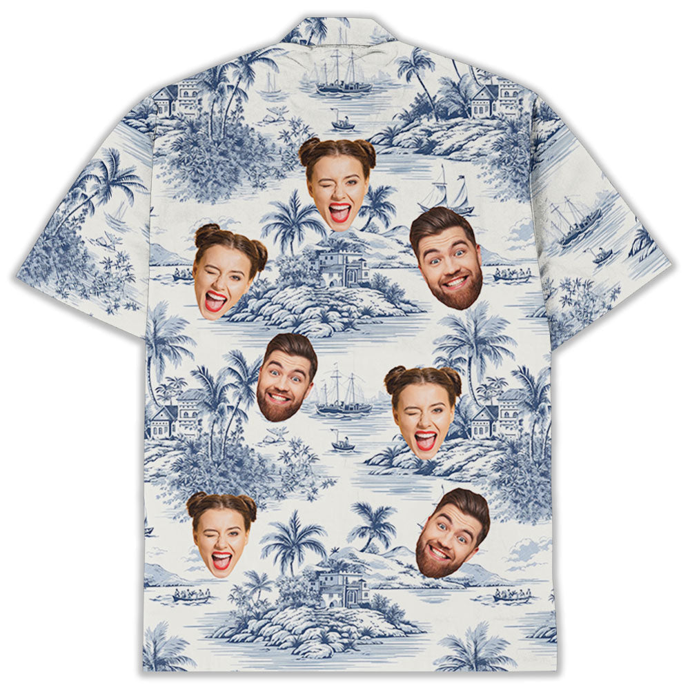 Toile De Jouy Style - Personalized Custom Hawaiian Shirt
