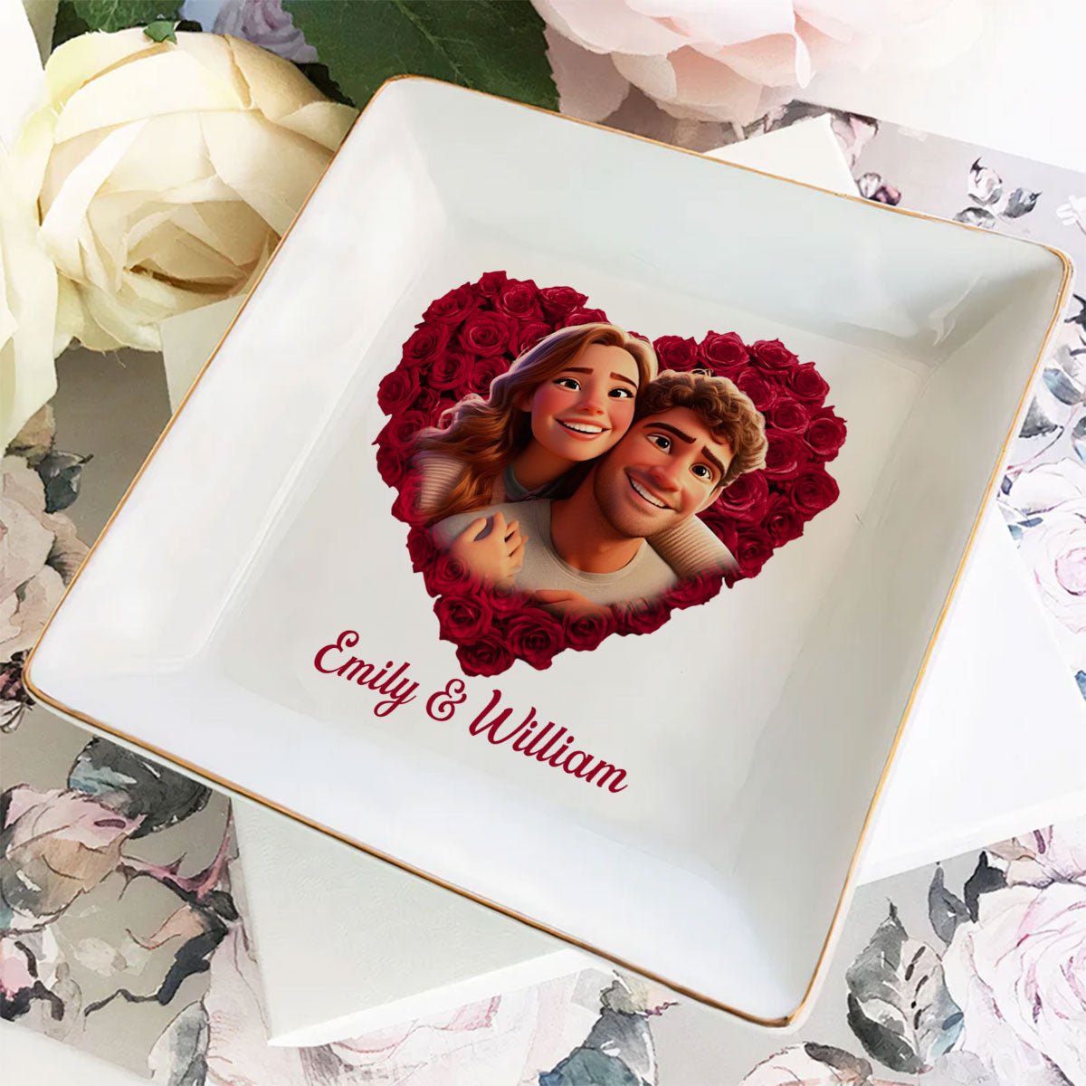 You Deserve It Honey - Personalized Custom Jewelry Dish