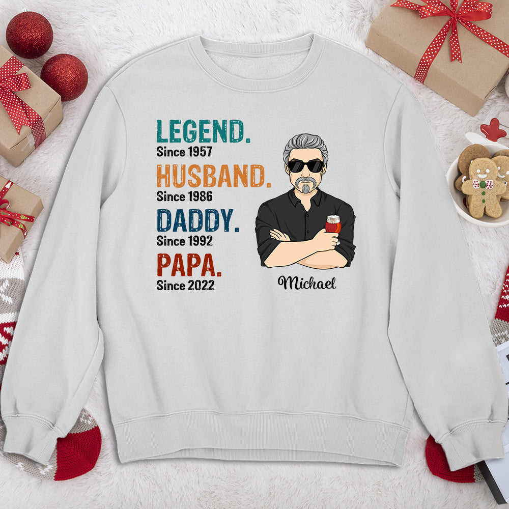 Legend Husband Daddy - Personalized Custom Shirt