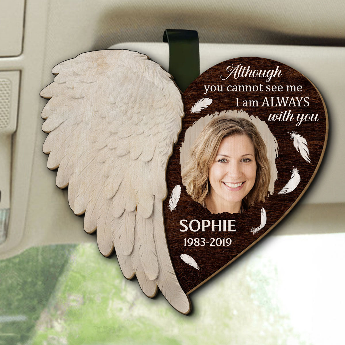 Right Here For You - Personalized Custom Car Visor Clip